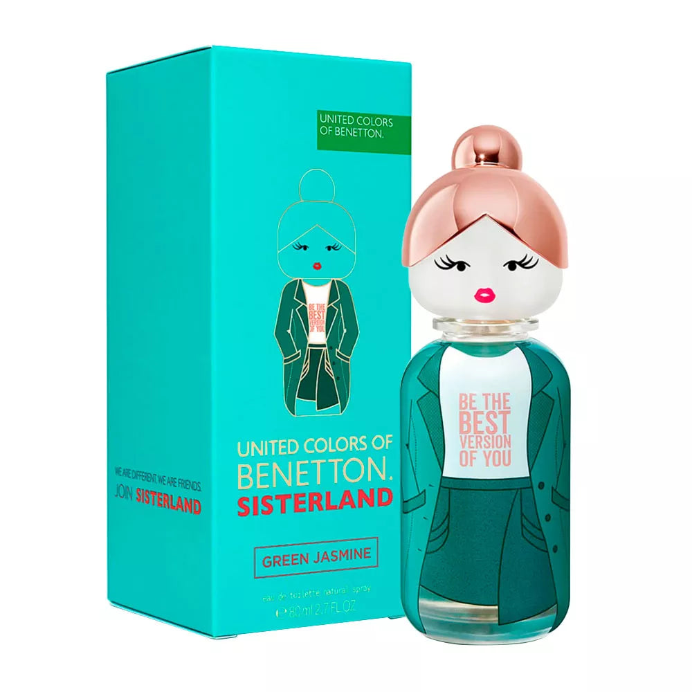 BENETTON COLORS SISTERLAND GREEN JASMINE FEM EDT 80ML