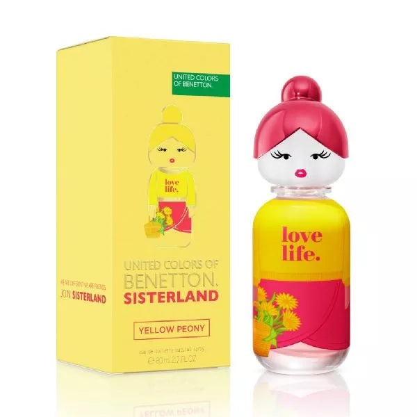 BENETTON COLORS SISTERLAND YELLOW PEONY  EDT 80ML