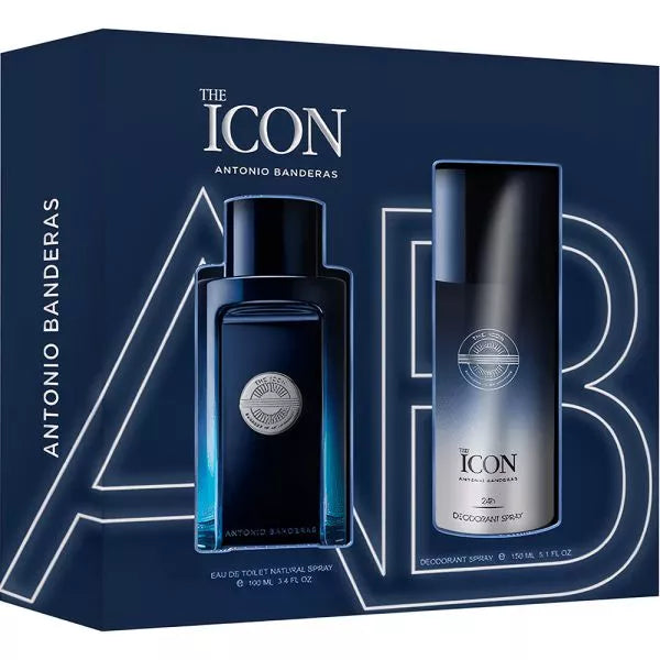 KIT ANTONIO BANDERAS THE ICON EDT 100ML   DEO