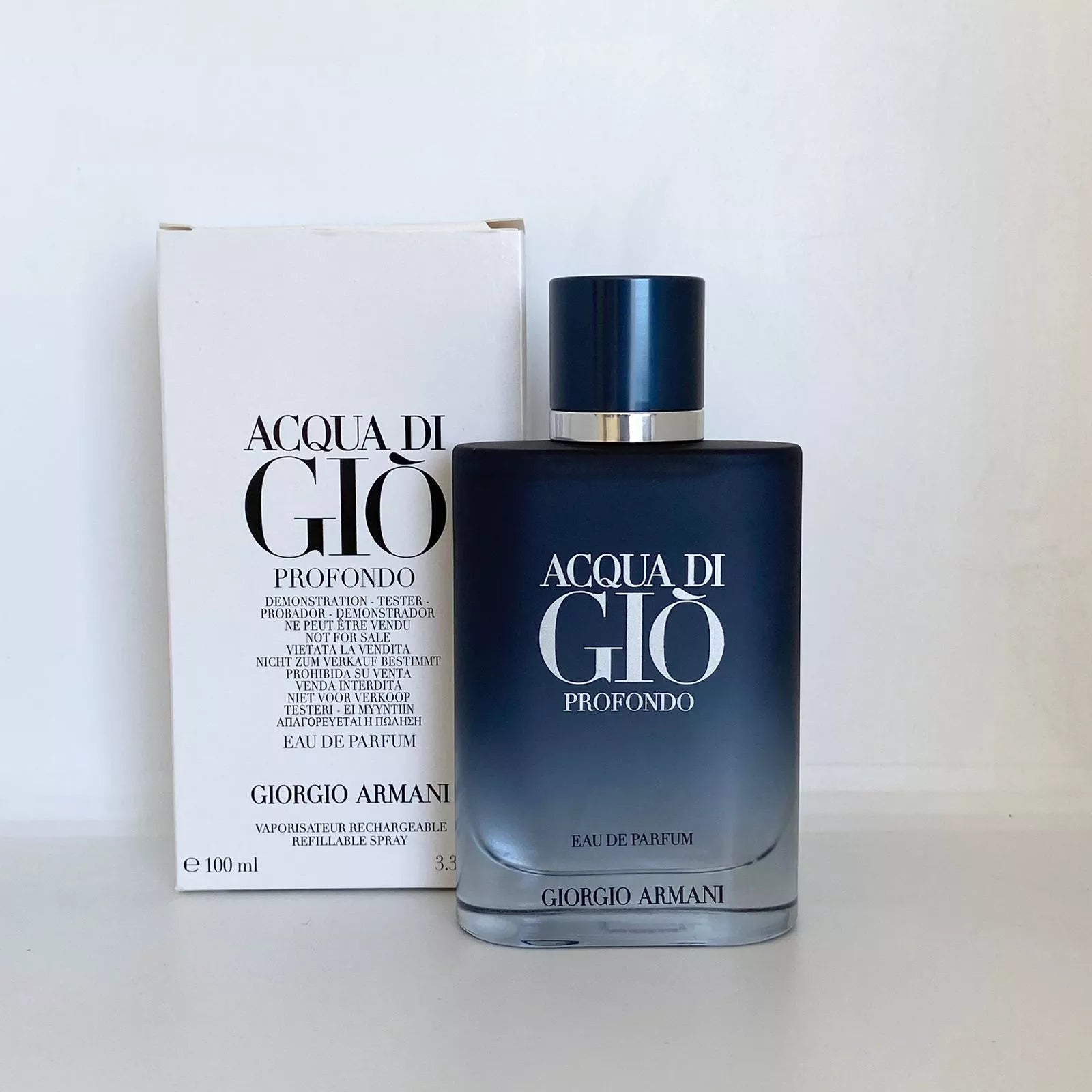 TESTER ARMANI ACQUA DI GIO PROFONDO MASC EDP 100ML  NUEVA PRESENTACION