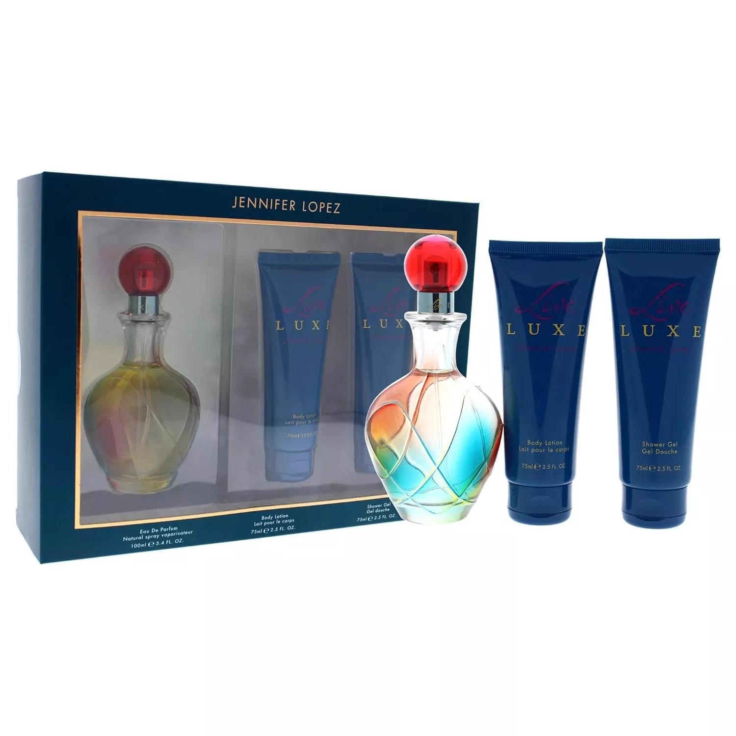 KIT JENNIFER LOPEZ LIVE LUXE FEM EDP 100ML 3PZS