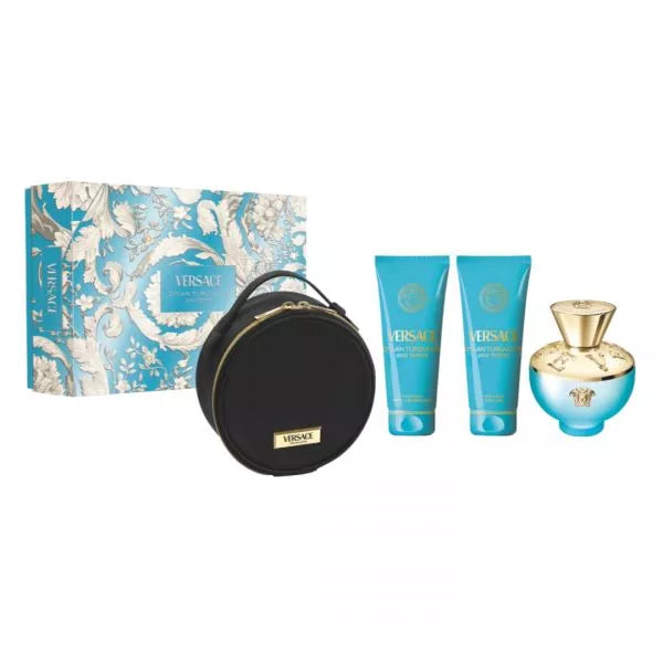 KIT VERSACE DYLAN TURQUOISE EDT +GEL + BL + NECESER