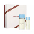 KIT DOLCE GABBANA LIGHT BLUE FEM EDT 100ML  10ML  10ML (CAJA BLANCA)