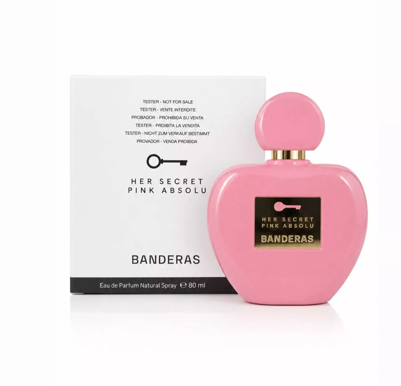 TESTER ANTONIO BANDERAS HER SECRET PINK ABSOLU EDP 80 ML